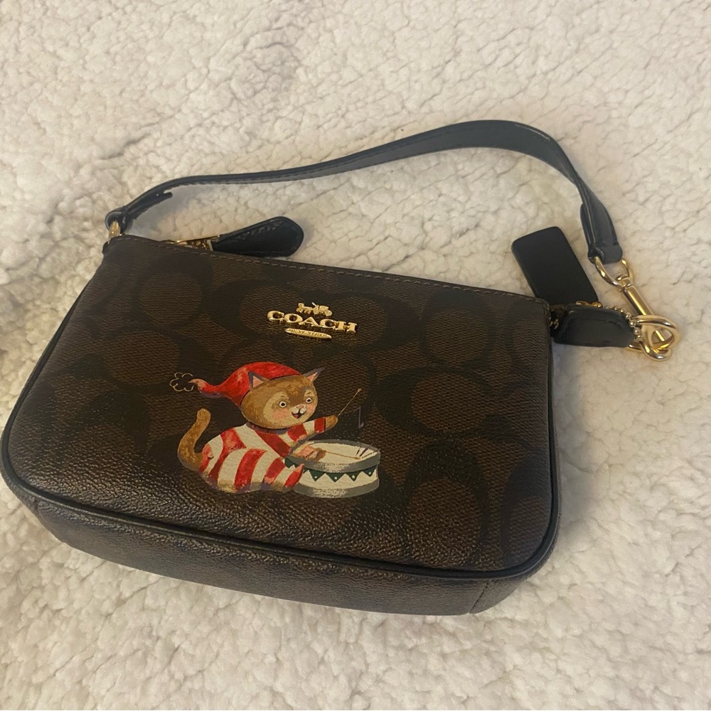 Coach Nolita 15 with Christmas Drumming Cat Design